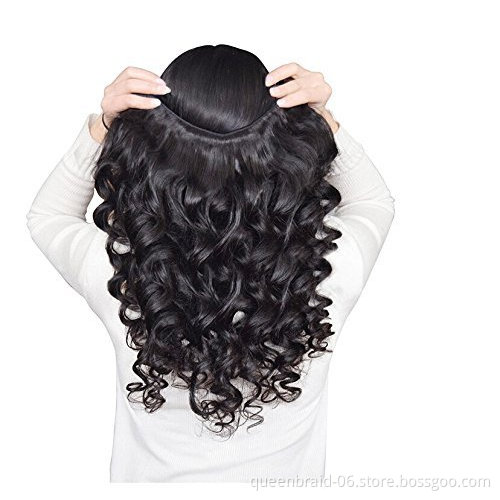 Loose Wave Hair Bundles Human Hair Bundles Brazilian 100% Unprocessed Virgin Extensions Remy Hair Bundles Natural Wavy
